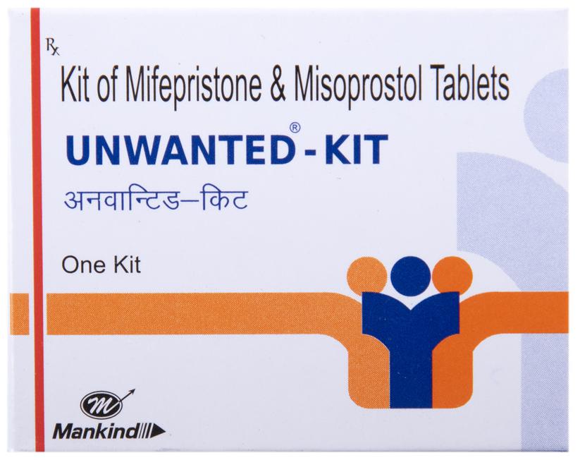 UNWANTED®-KIT by Mankind – Clinically Trusted Mifepristone & Misoprostol Combipack